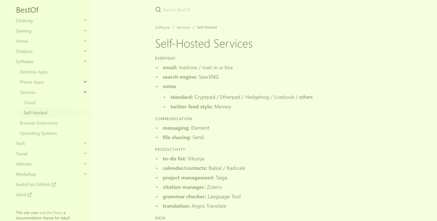 self-hosted